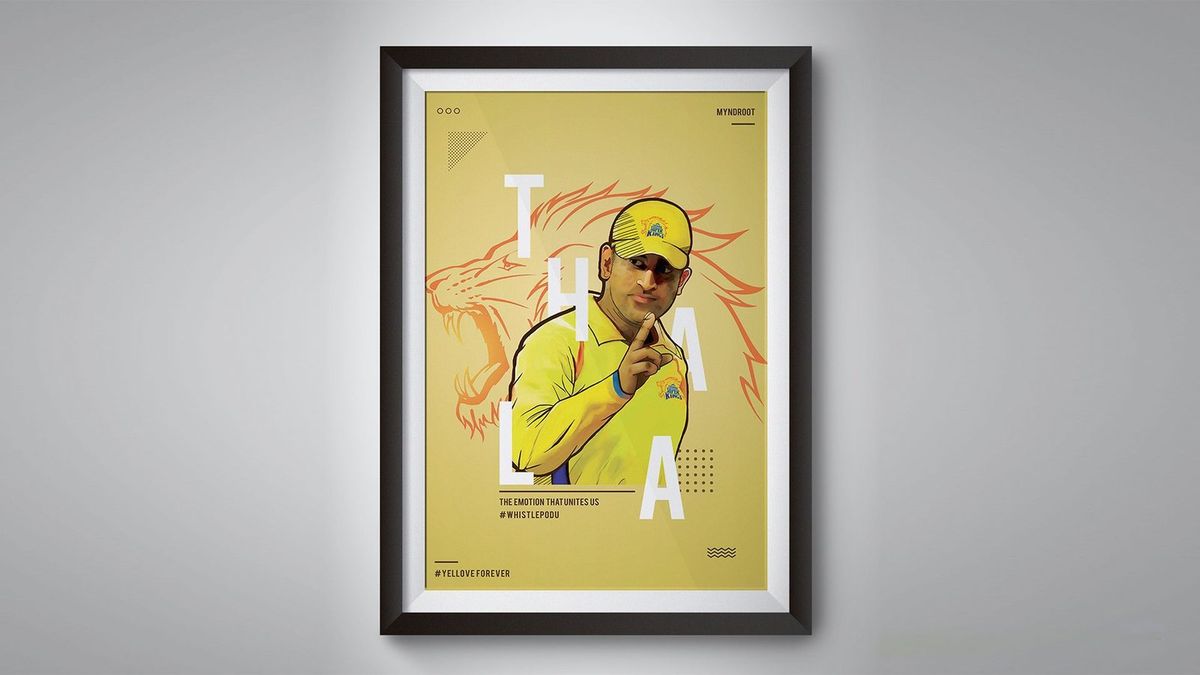 Dhoni Digital Painting — visual 1