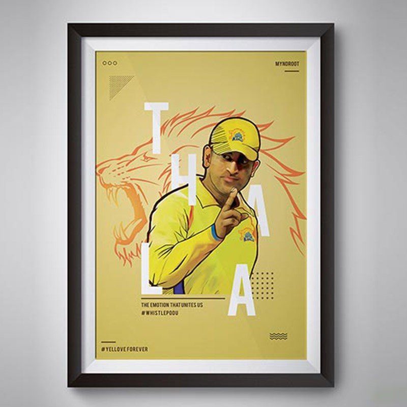 Dhoni Digital Painting